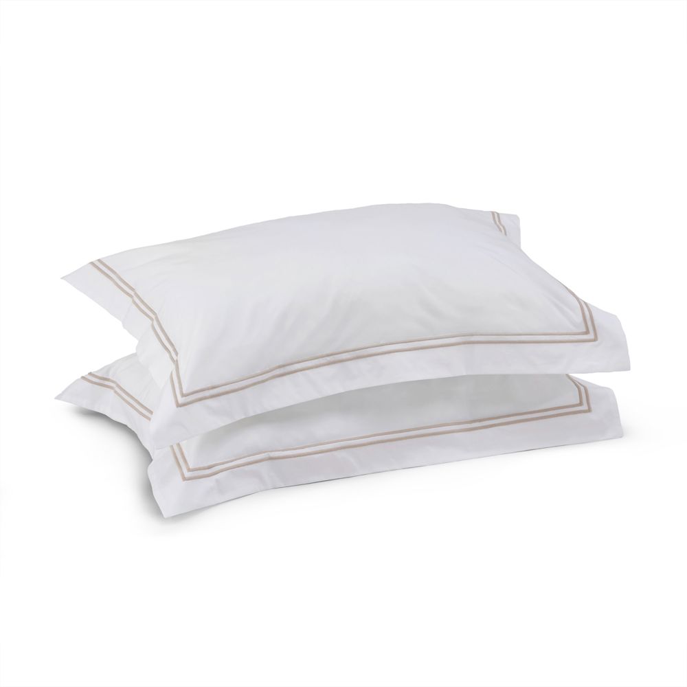 Langham Double Row Cord Pillowcase Pair